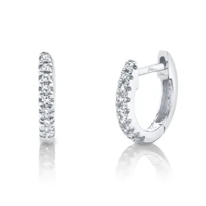 0.04 Ct. Classic Diamond Huggie Earrings - Mini