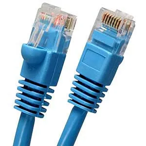 0.5Ft Cat6 UTP Ethernet Network Booted Cable Blue