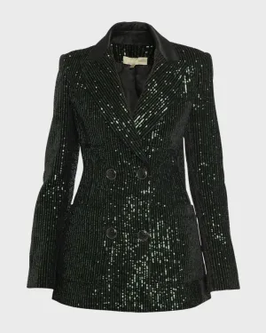 15465 Velvet and sequins jacket