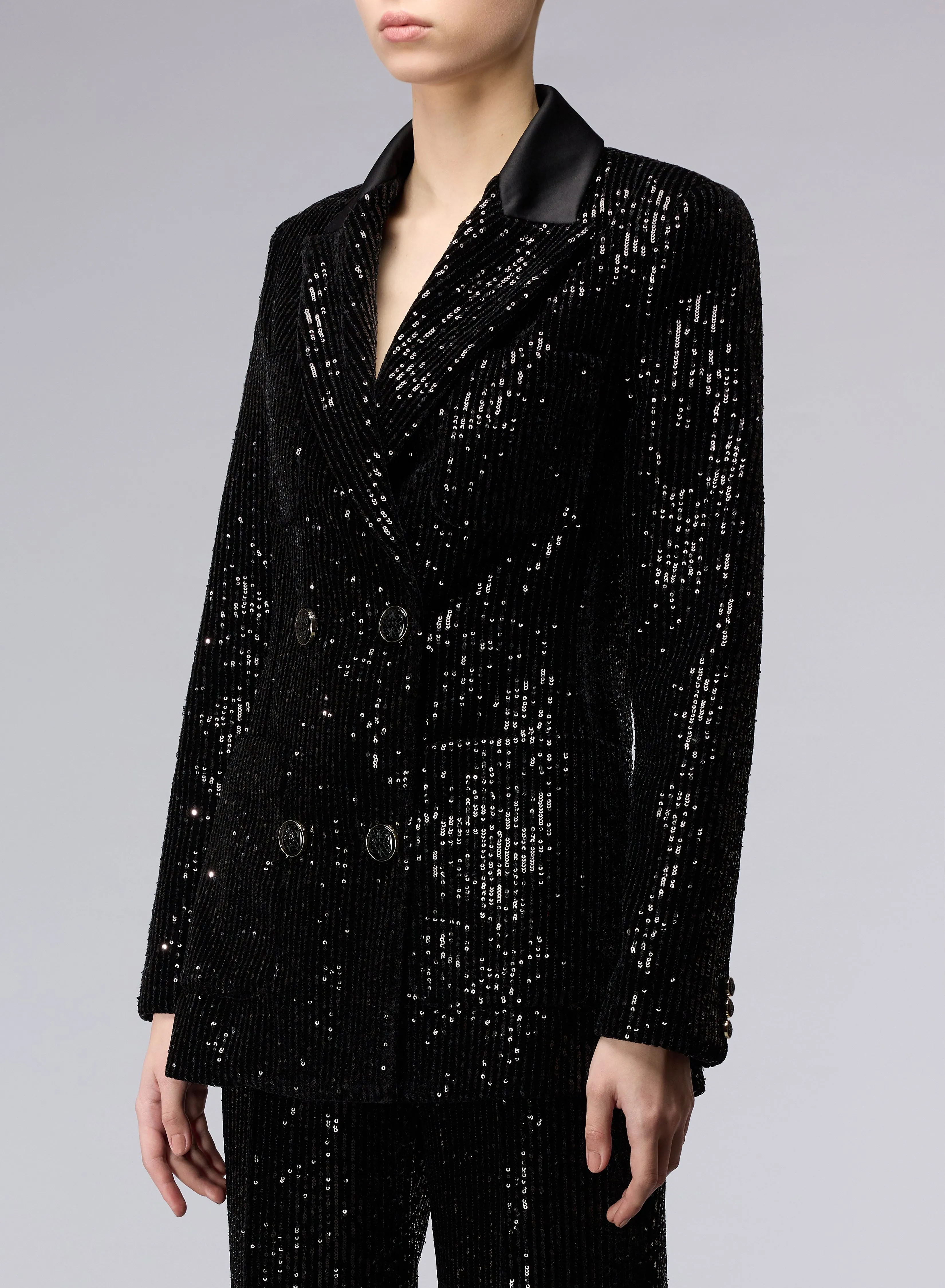 15465 Velvet and sequins jacket