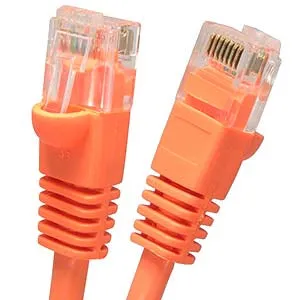 15Ft Cat6 UTP Ethernet Network Booted Cable Orange