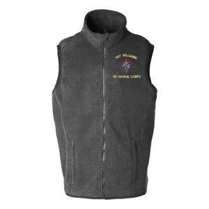 1st Battalion 4th Marines Embroidered Fleece Vest