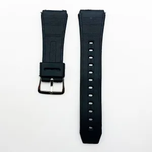 22 MM PVC Plain Watch Band With Easy Pin Black Color Quick Release Regular Size Watch Strap