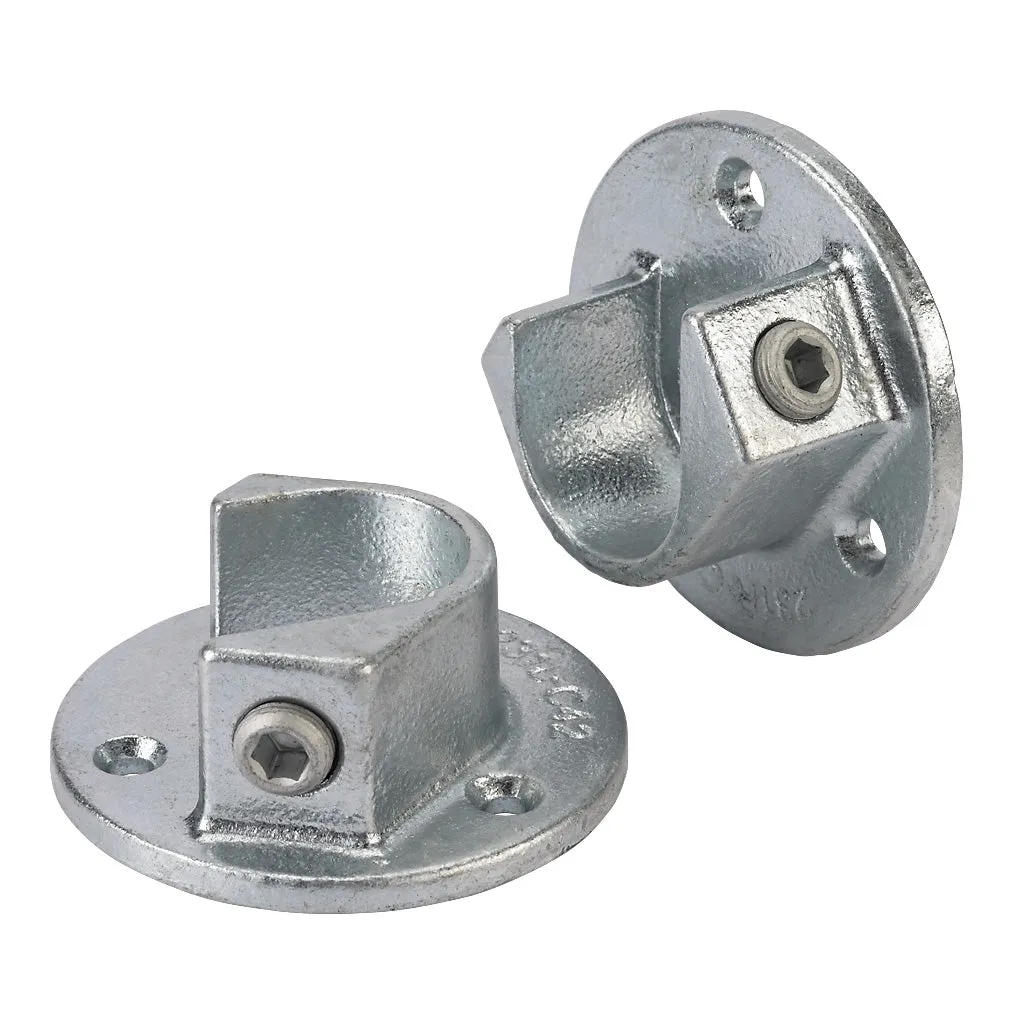 231C Open Wall Flange To Suit 42.4mm Tube (Pair)