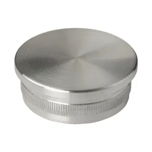 304 Stainless Steel Flat End Cap To Suit 48.3mm x 2mm Tube