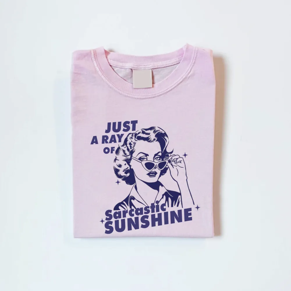 A Ray Of Sarcastic Sunshine Retro Women's T-shirt