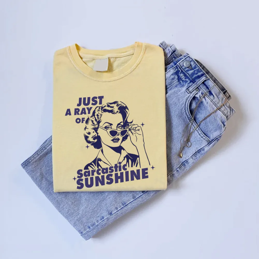 A Ray Of Sarcastic Sunshine Retro Women's T-shirt