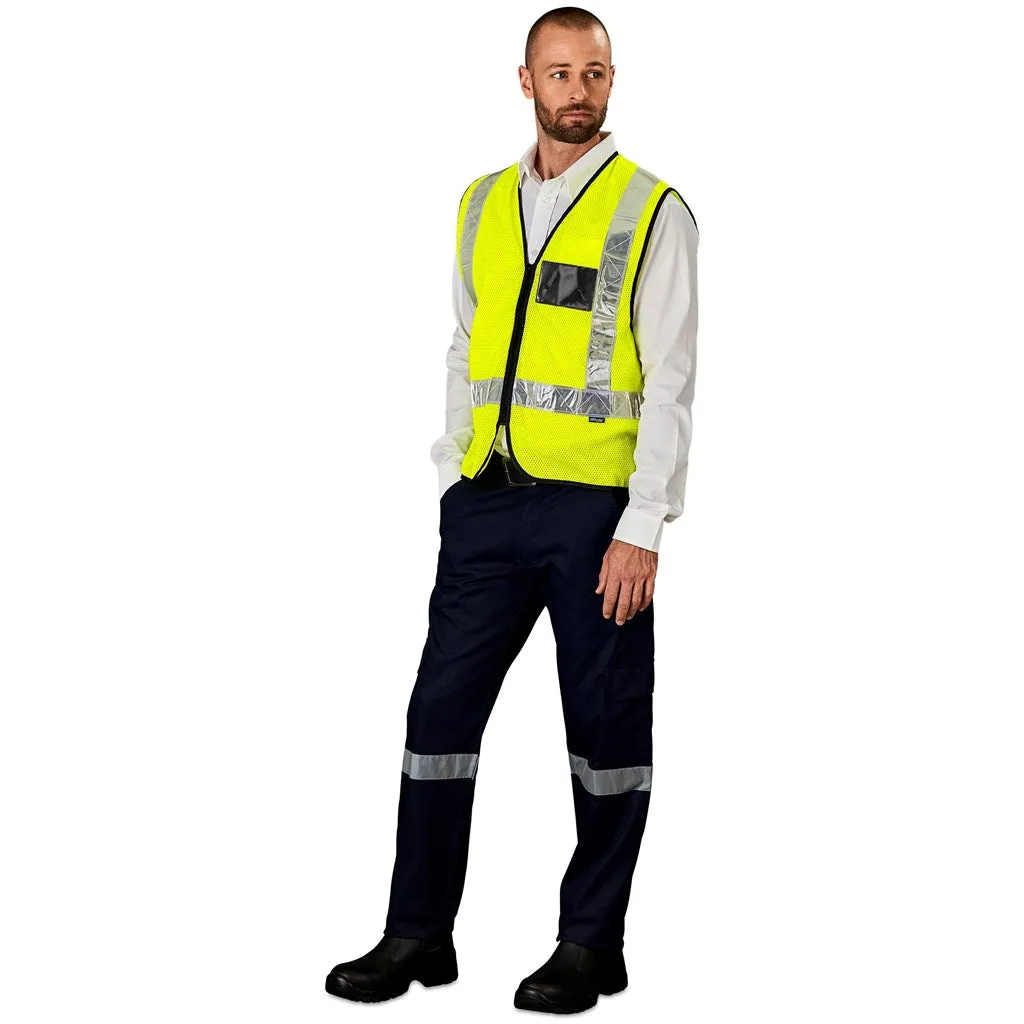 Airport Hi-Viz Reflective Full Zip Vest