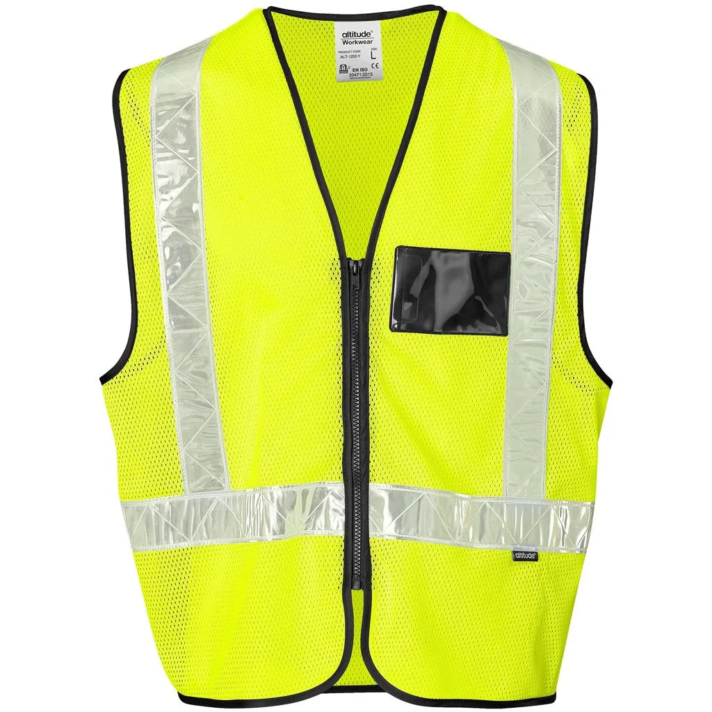 Airport Hi-Viz Reflective Full Zip Vest