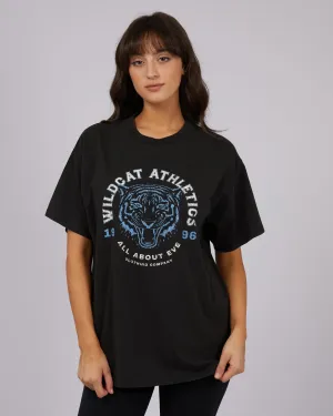 All About Eve Wildcat Oversized Tee Washed Black