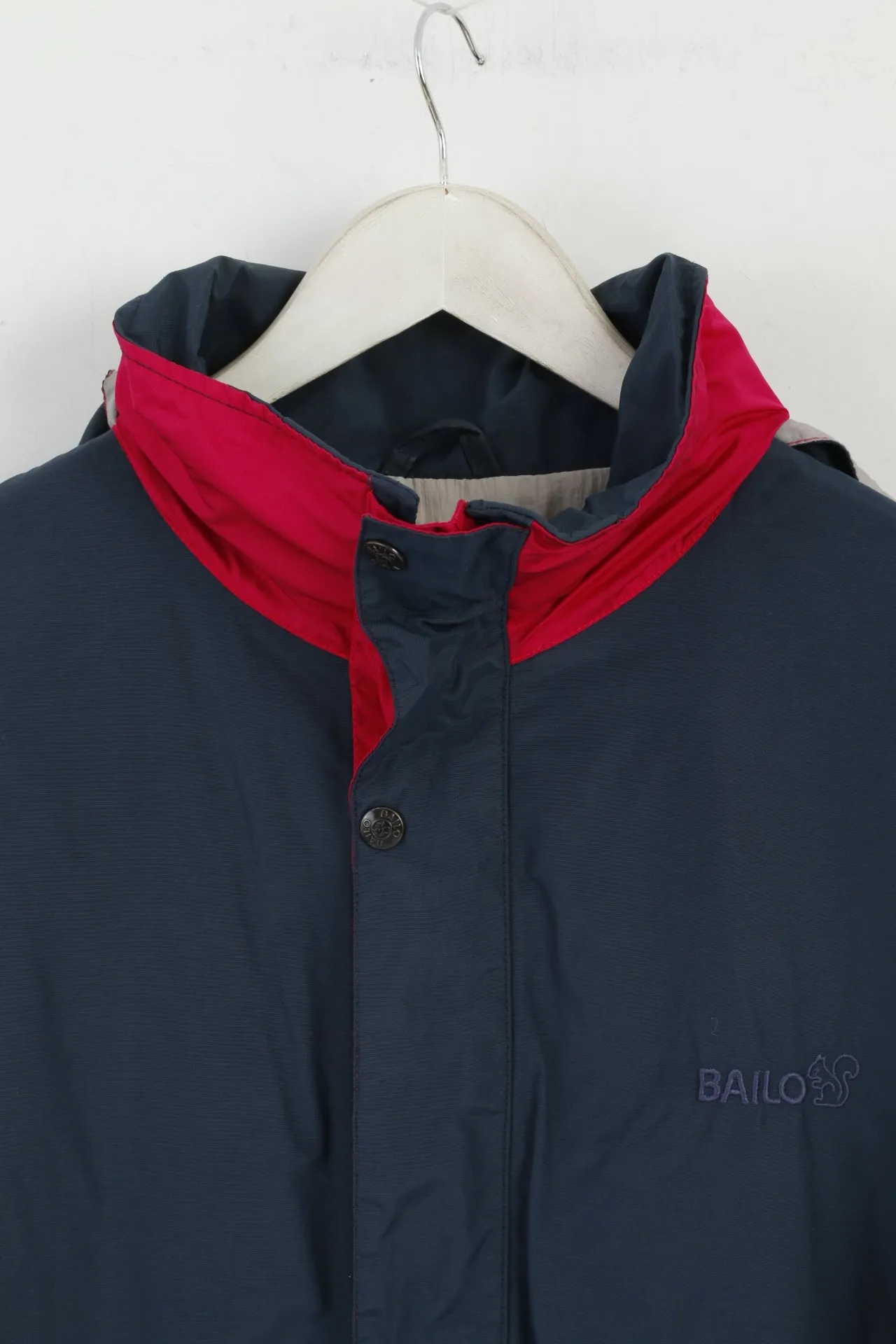 Bailo Men 50 L Jacket Navy Amaranth Nylon Waterproof Hooded Outdoor Top