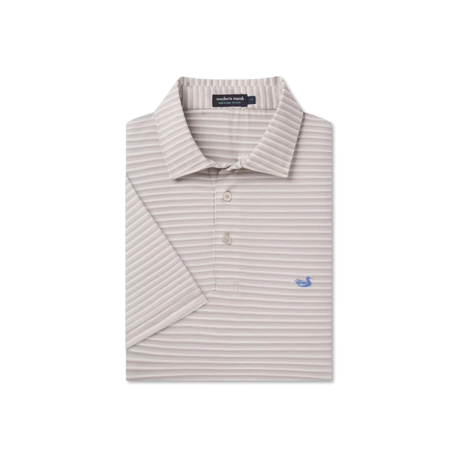 Bermuda Performance Polo - Domingo Stripe