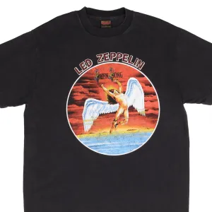 BOOTLEG LED ZEPPELIN SWAN SONG TEE SHIRT SIZE LARGE MADE IN USA