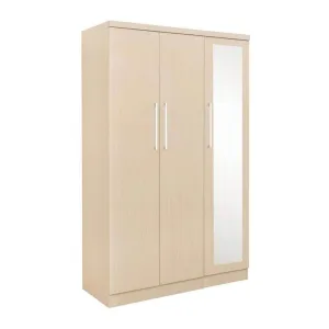 Borese Mirror 3 Open Door Wardrobe