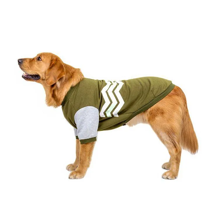 Cotton Big Dog Wave Sweater - Pet Leisure Sweater