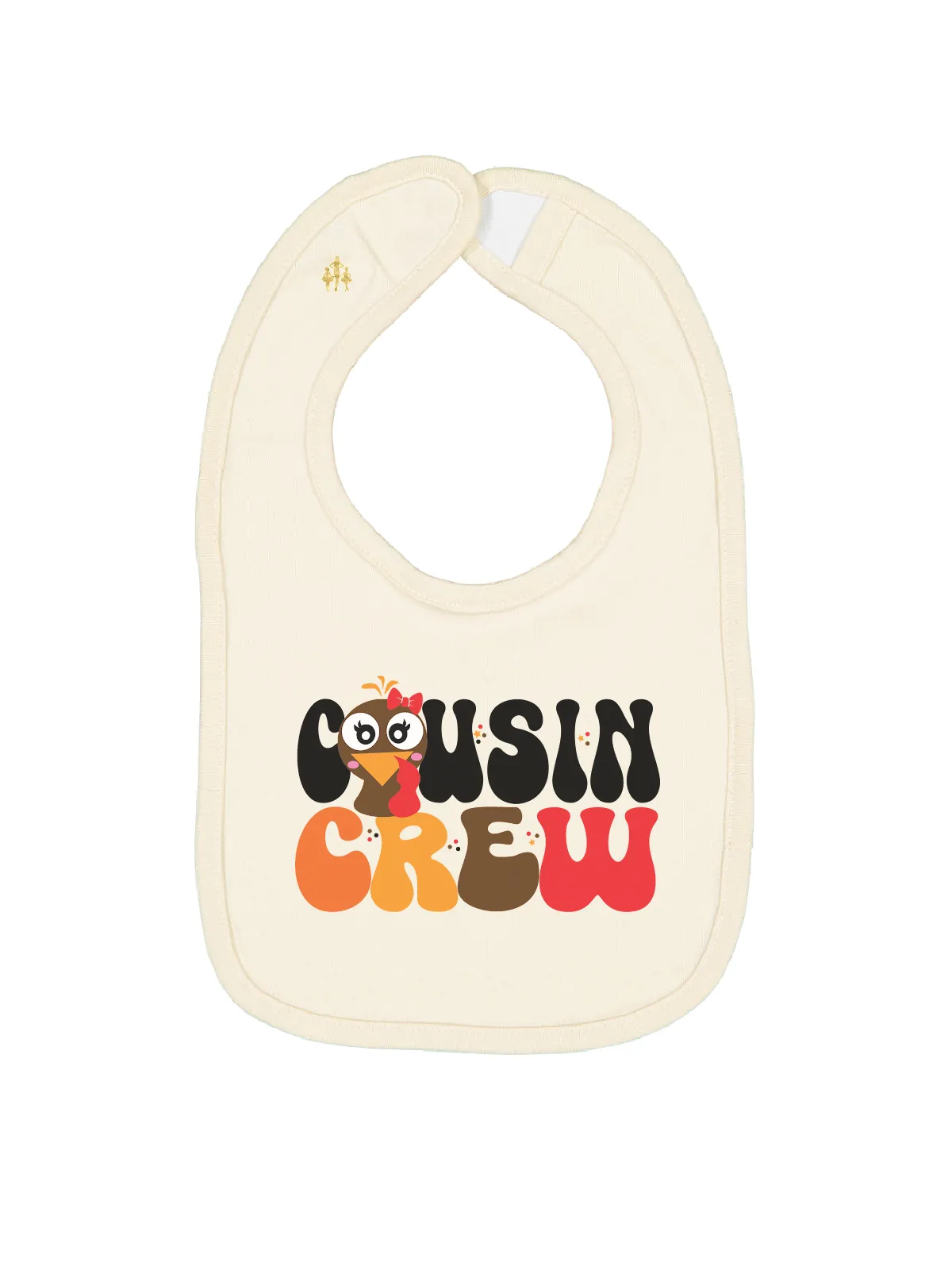 Cousin Crew Baby Bib - Natural