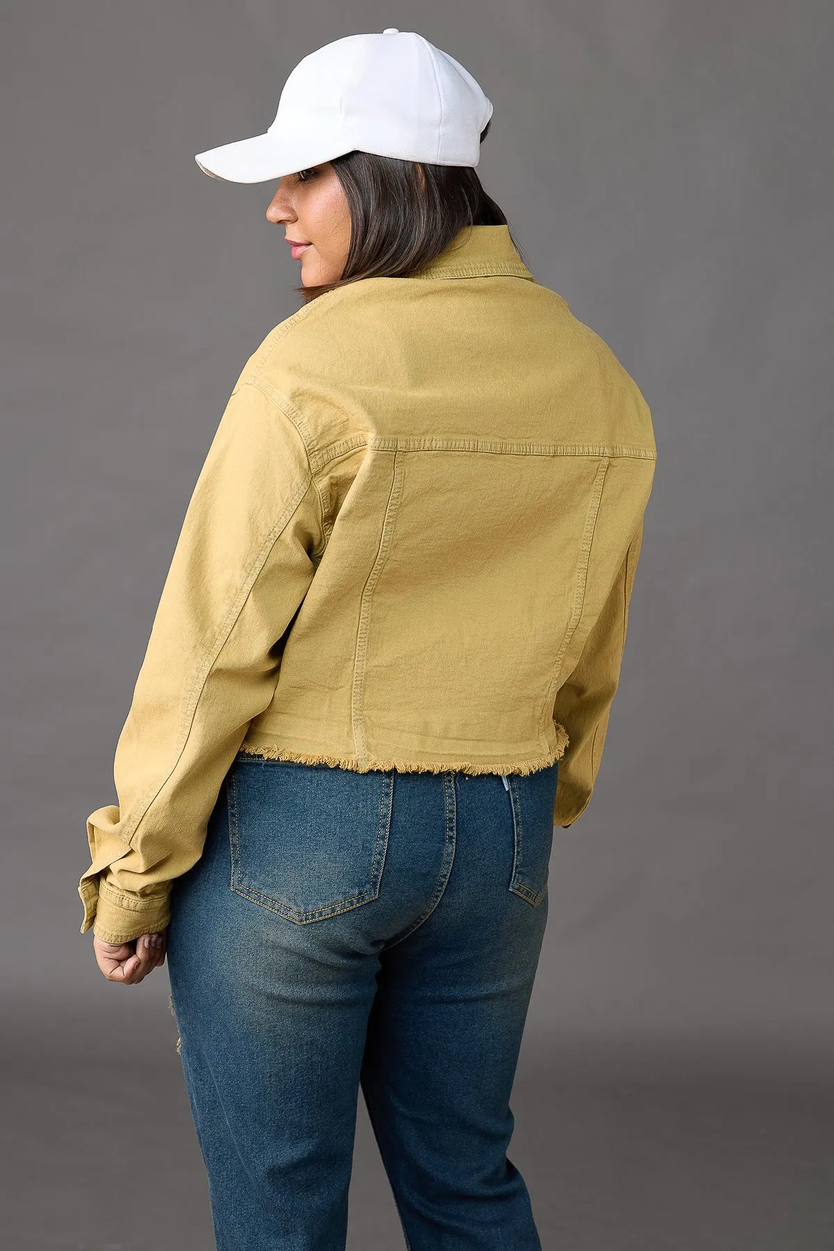 Curve Dessert Raw Hem Jacket