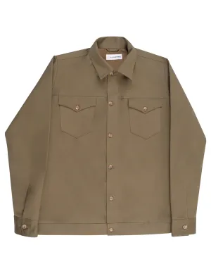 Drab Twill Shirt Jacket