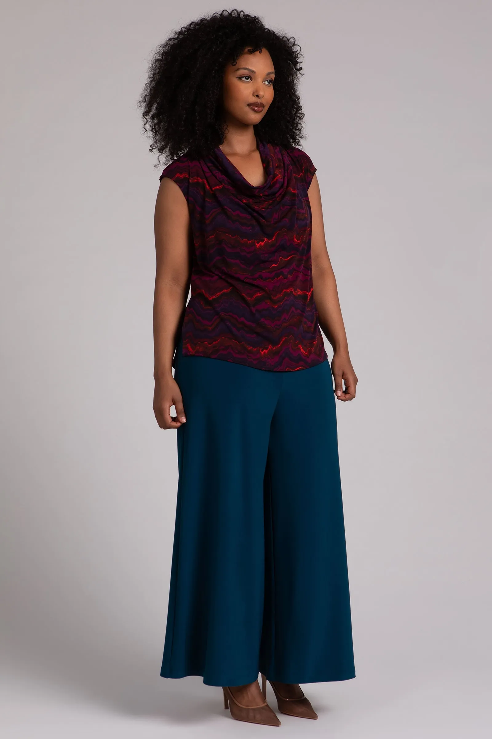 Draped Cowl Top | Agate