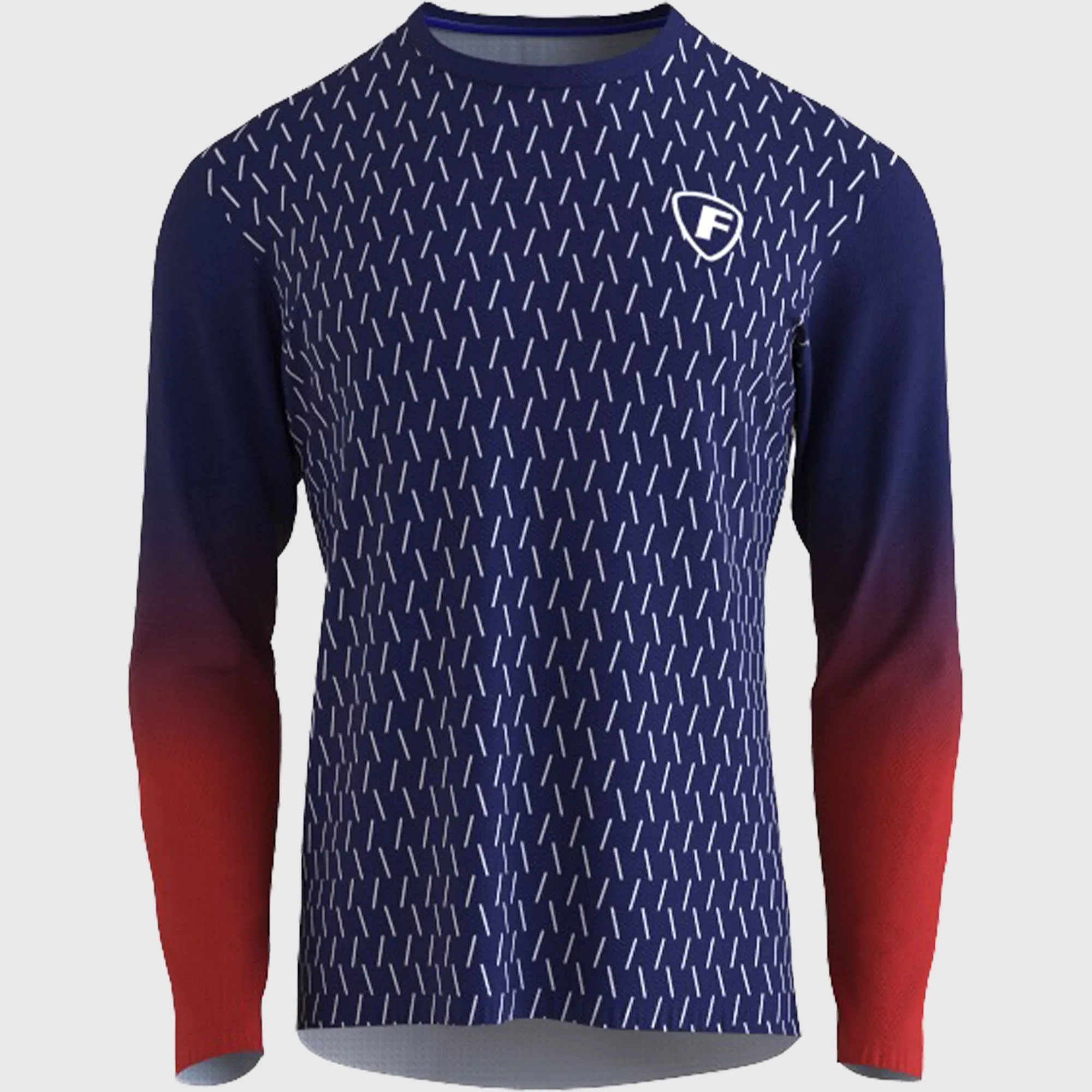 Fdx Men's & Boy's Blue / Red Mtb Jersey