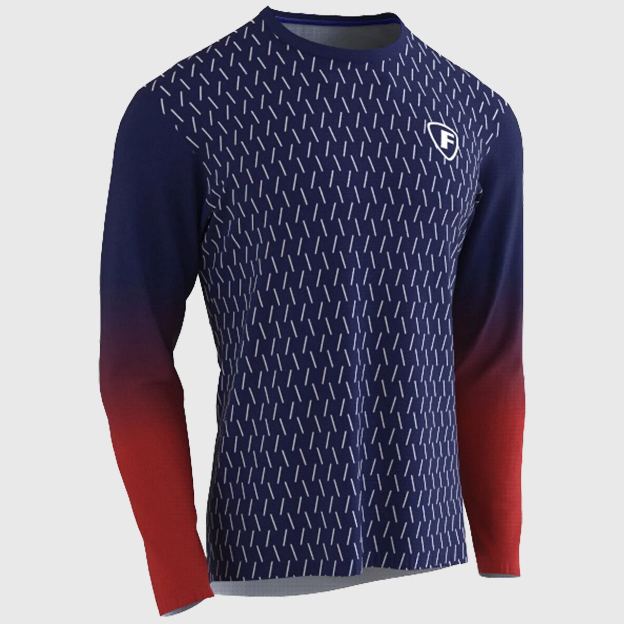 Fdx Men's & Boy's Blue / Red Mtb Jersey