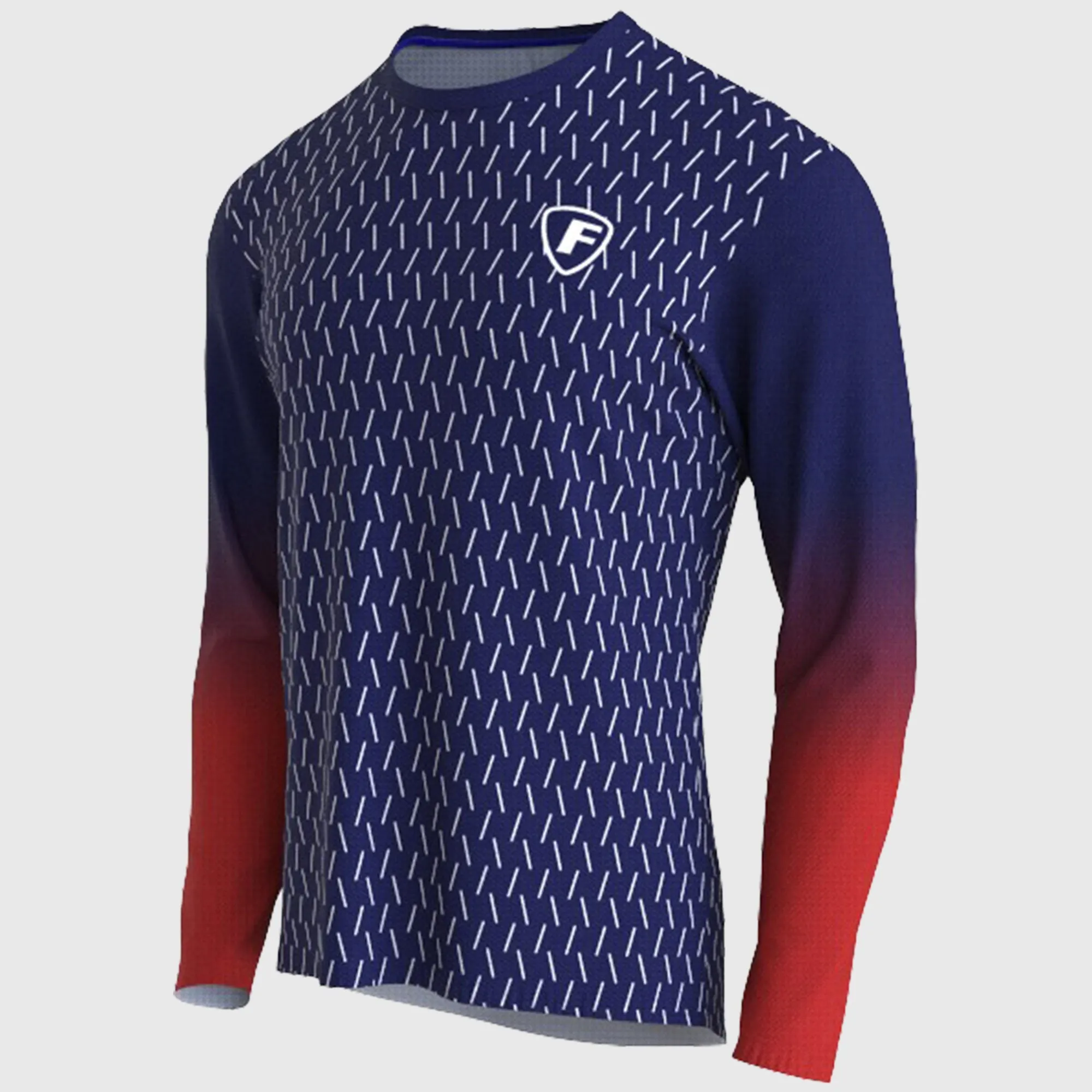 Fdx Men's & Boy's Blue / Red Mtb Jersey