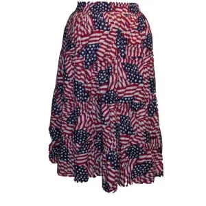 Flag Print Prairie Skirt