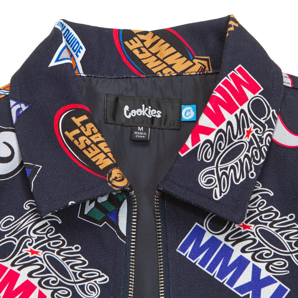 Full Clip All Over Print Canvas Jacket