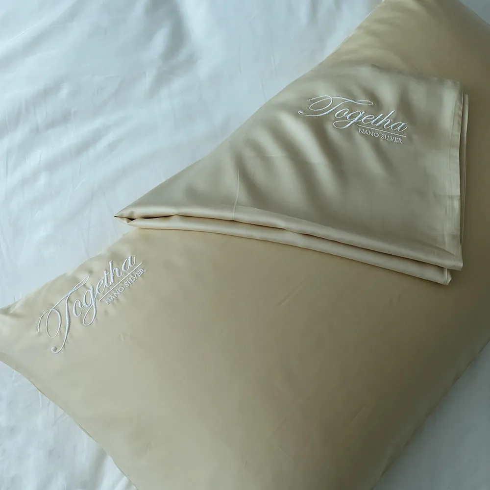 Getha Award S Latex Pillow Case - Tencel Nano Silver Fabric (M) (2 Pcs)