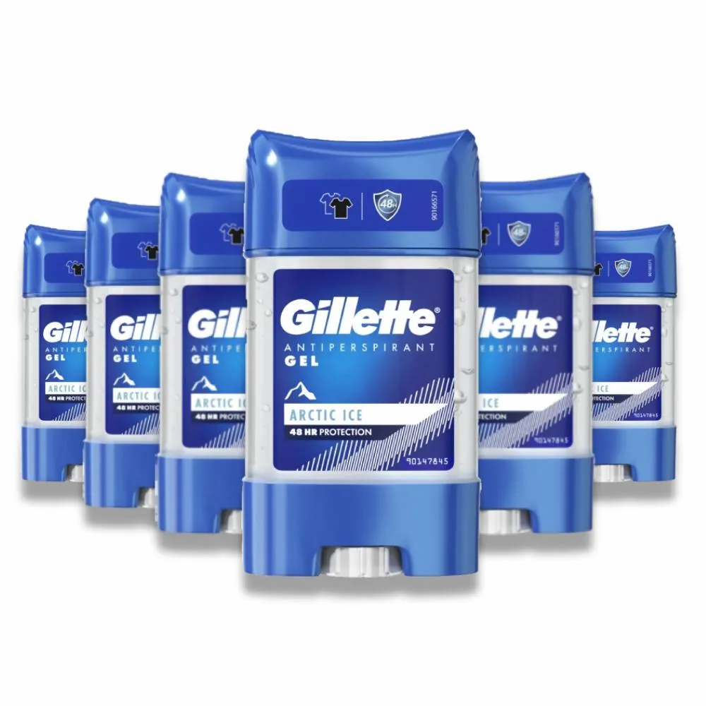 Gillette - Deodorant Artic Ice Bulk - 70 ml/ 2.36 fl oz - 6 Pack