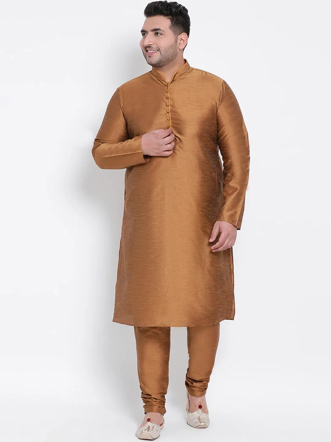 Glossy Brown Kurta Set