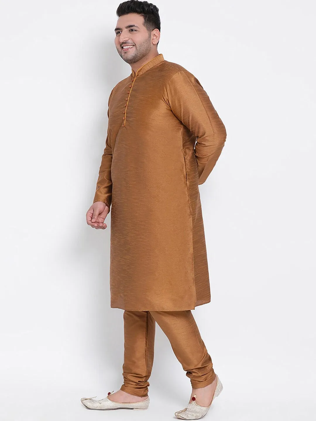 Glossy Brown Kurta Set