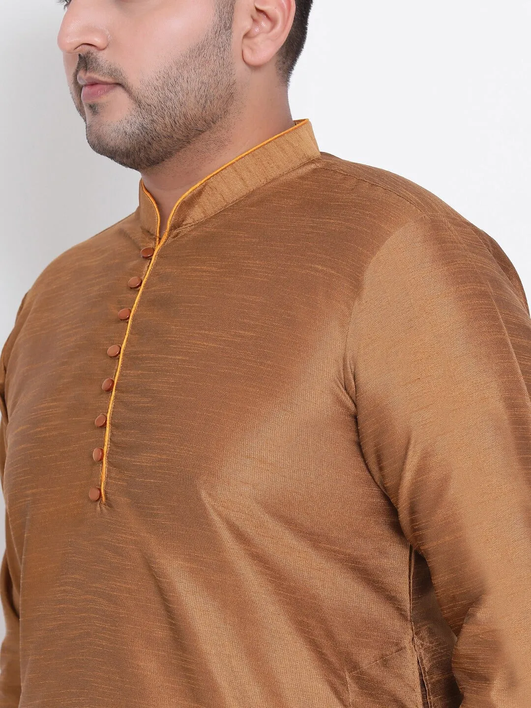 Glossy Brown Kurta Set