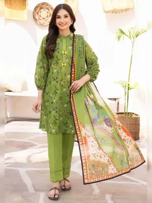 Gul Ahmed Lawn "Summer Solstice" Unstitched Green 3-Piece (CL-32494)