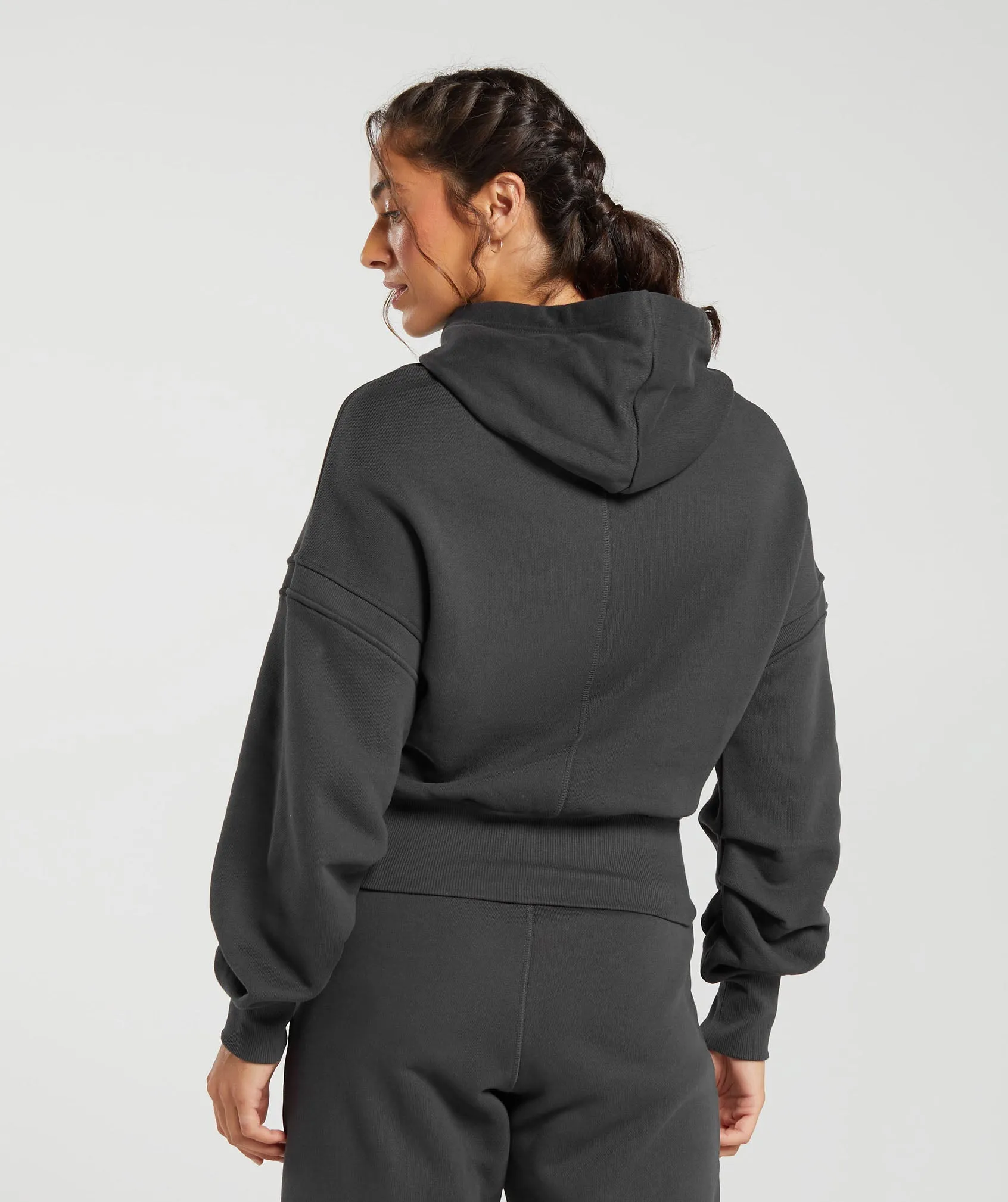 Gymshark Heavyweight Loopback Sweat Hoodie - Asphalt Grey