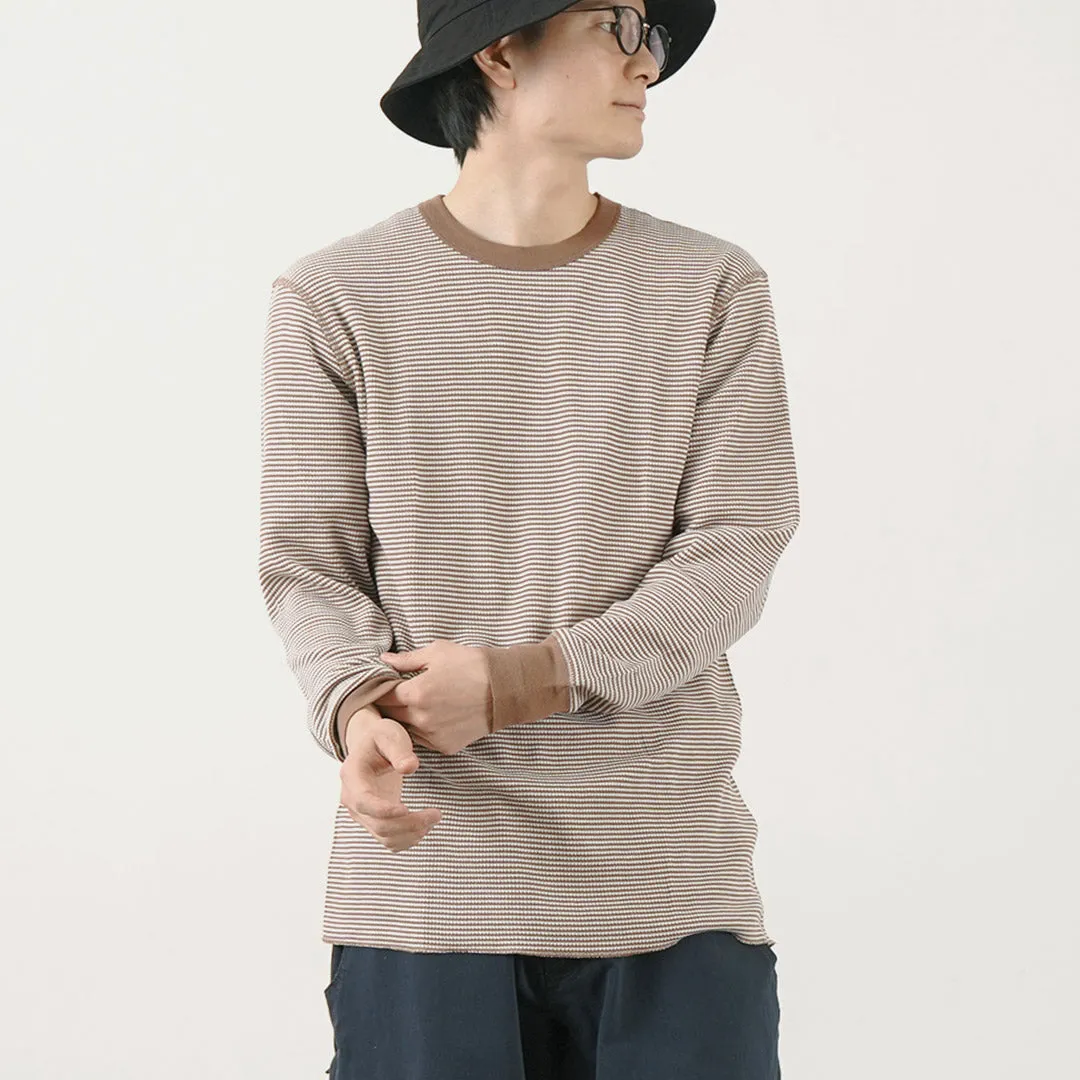 HEALTHKNIT / Basic Waffle Crew Neck Long Sleeve