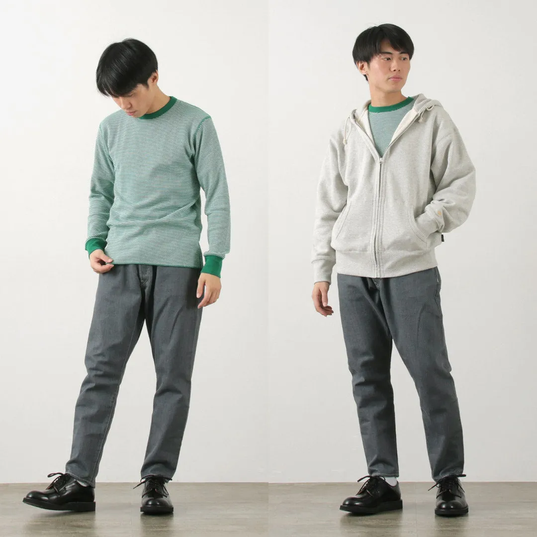 HEALTHKNIT / Basic Waffle Crew Neck Long Sleeve