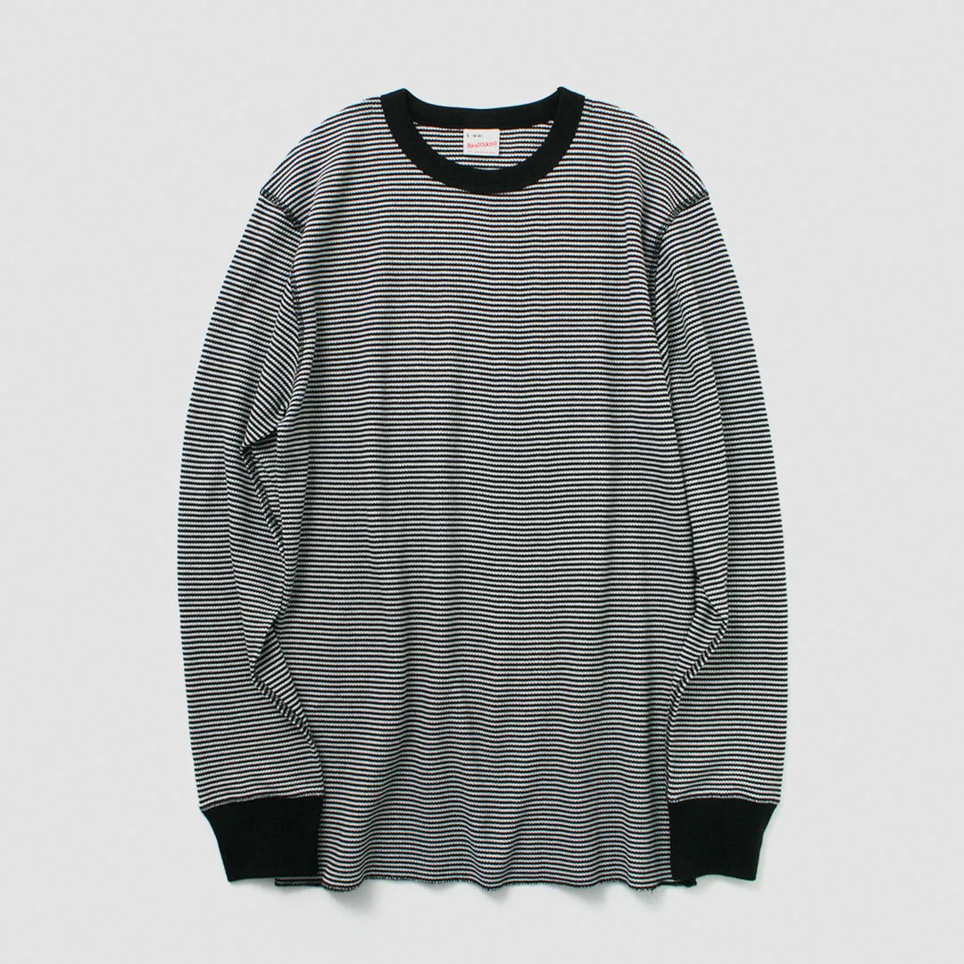 HEALTHKNIT / Basic Waffle Crew Neck Long Sleeve