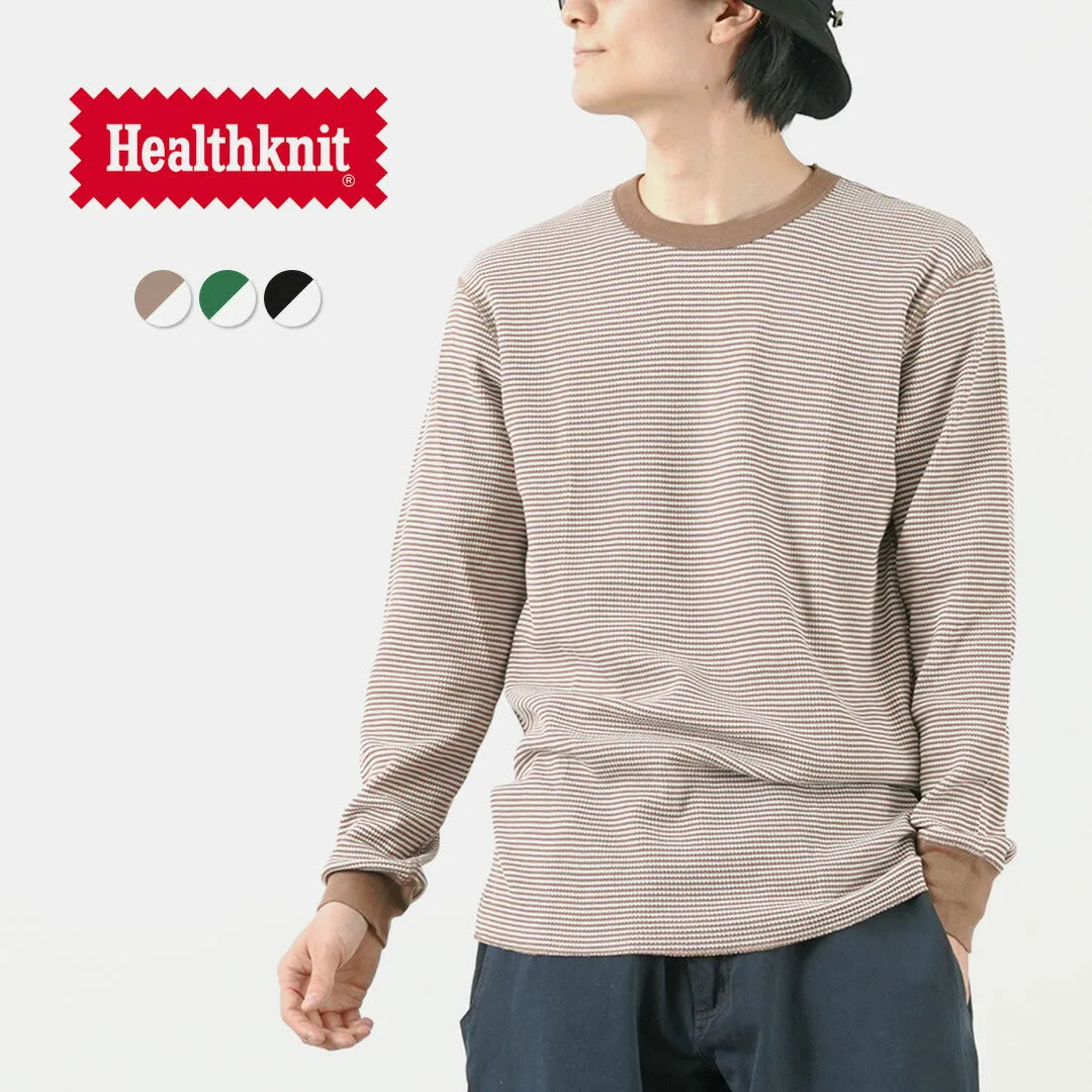 HEALTHKNIT / Basic Waffle Crew Neck Long Sleeve