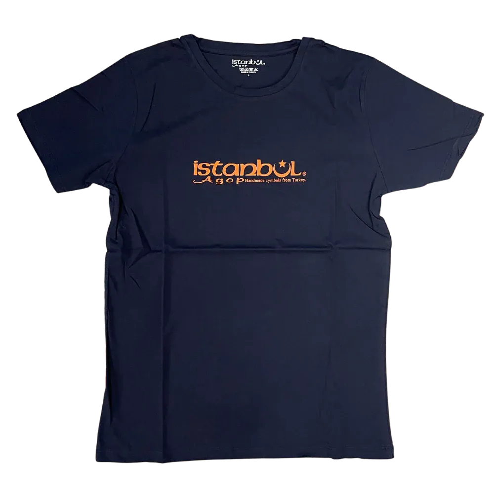 Istanbul Agop T Shirt BLUE (ORANGE LOGO)