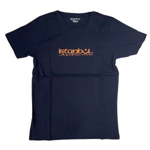 Istanbul Agop T Shirt BLUE (ORANGE LOGO)