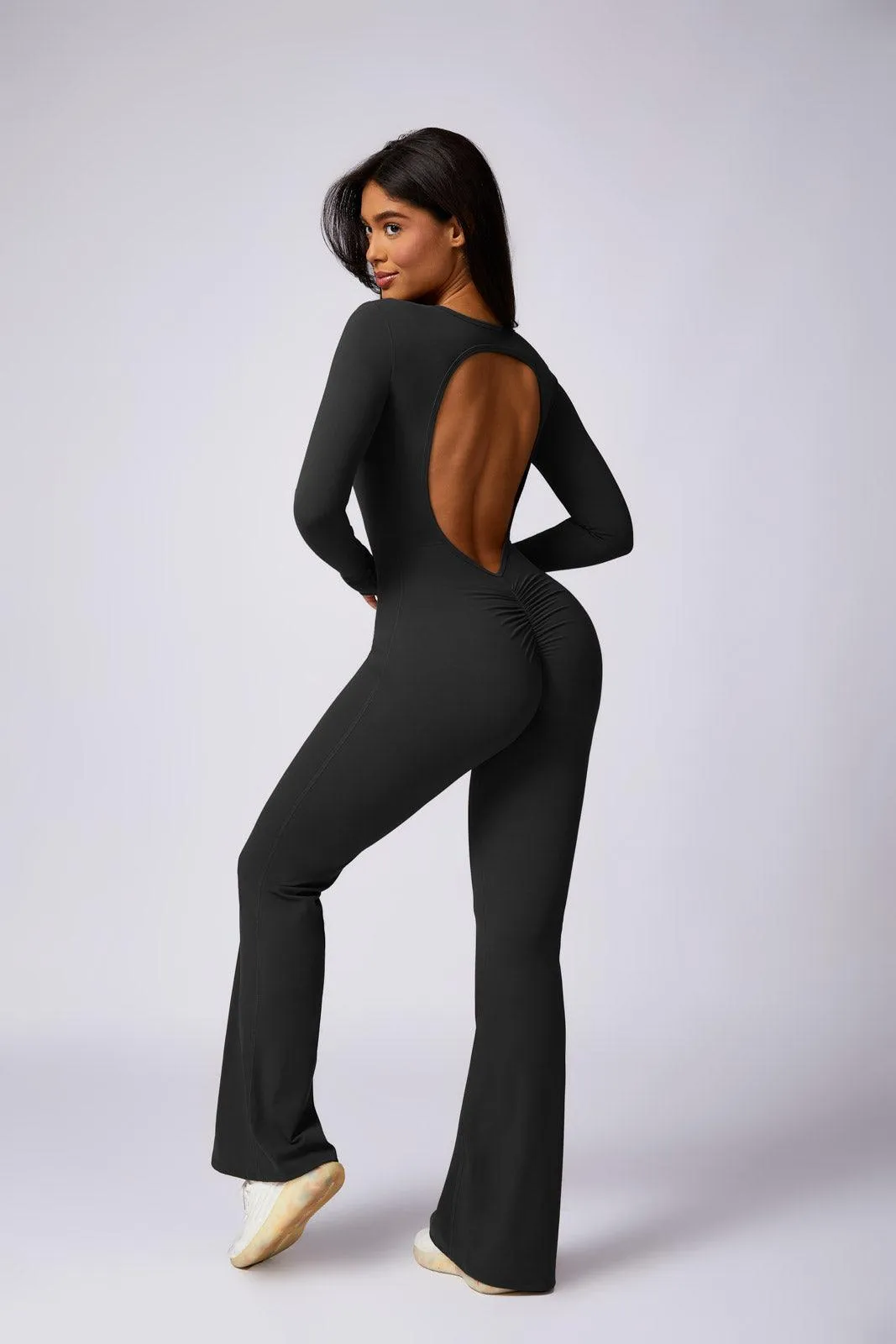 Kennedy Flared Jumpsuit - Black (FINAL SALE)