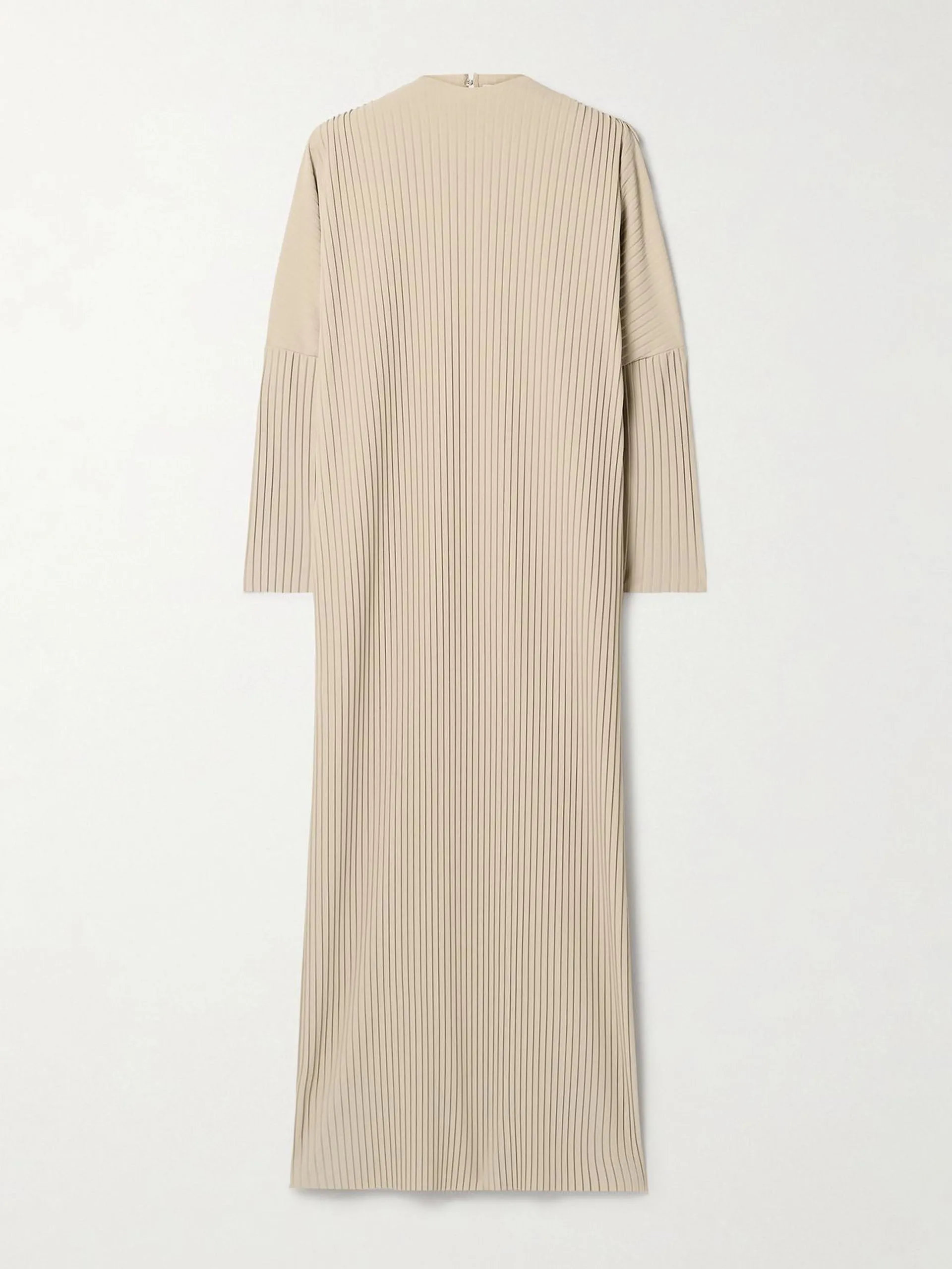 Leisure Faraone plissé-crepe midi dress