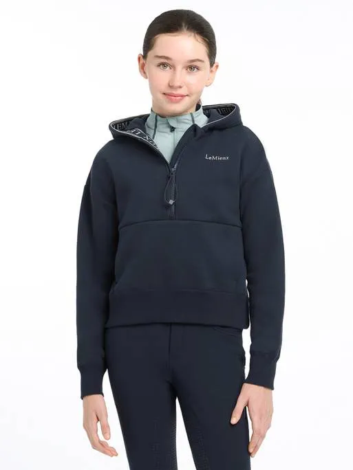 LeMieux Young Rider Hettie Half Zip Hoodie Navy