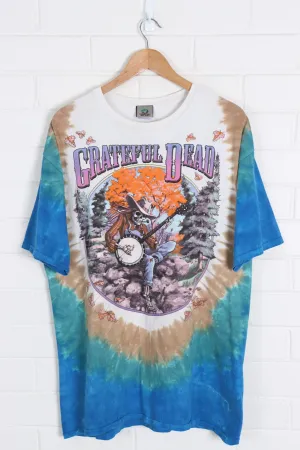 LIQUID BLUE Grateful Dead Skeleton Tie-Dye Fall Tour Tee (XL)