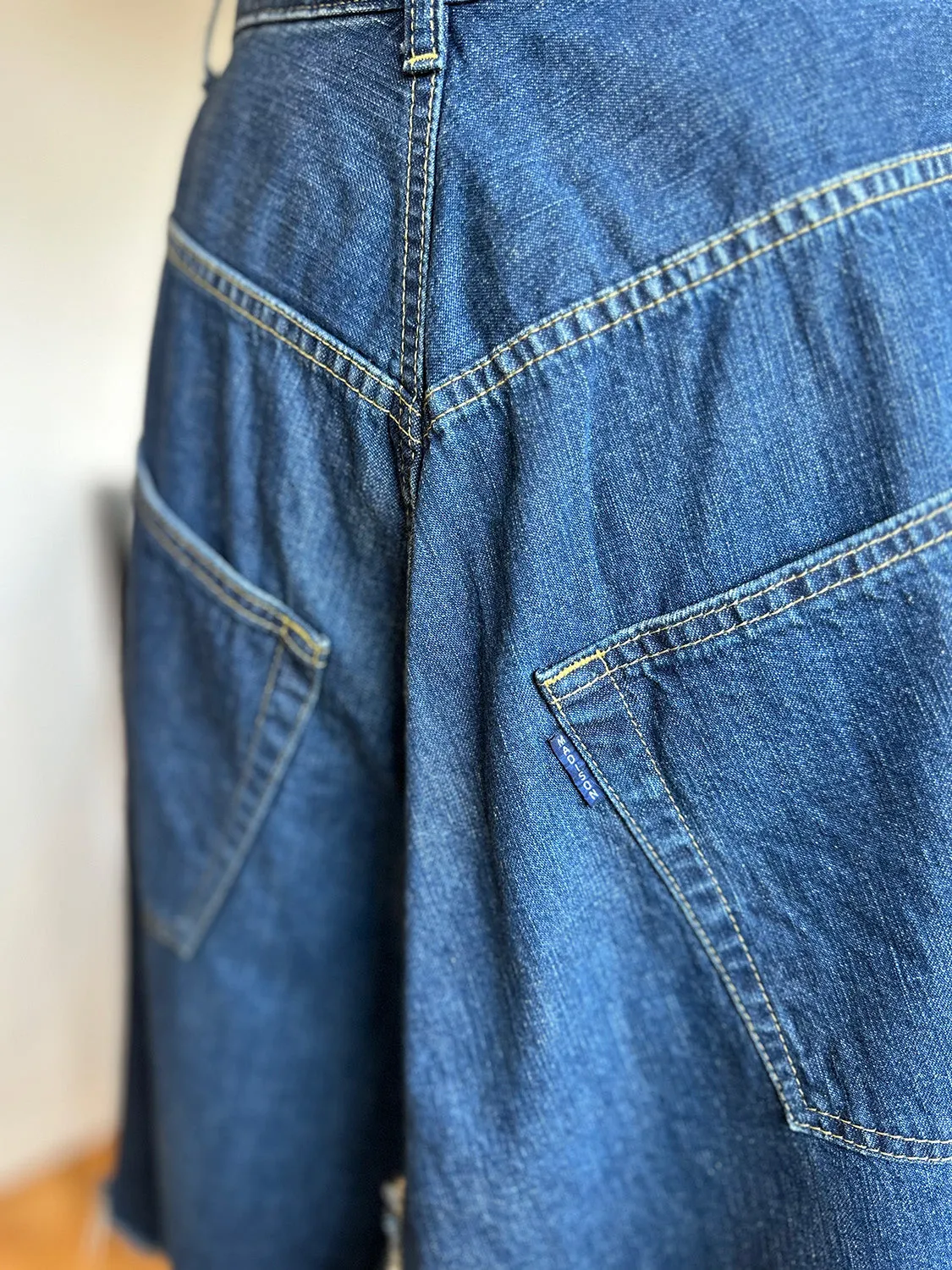 MADISONBLUE  5POCKET REMAKE A-LINE SK L.oz DENIM