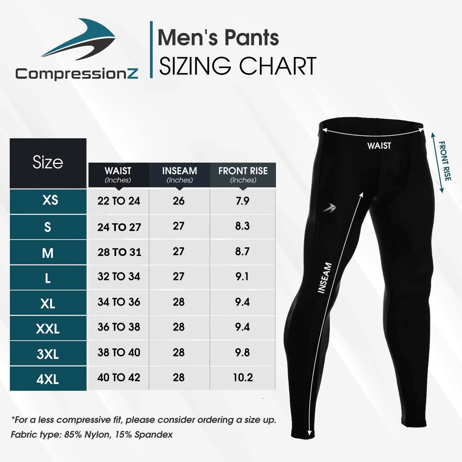 Men's Compression Pants - Green