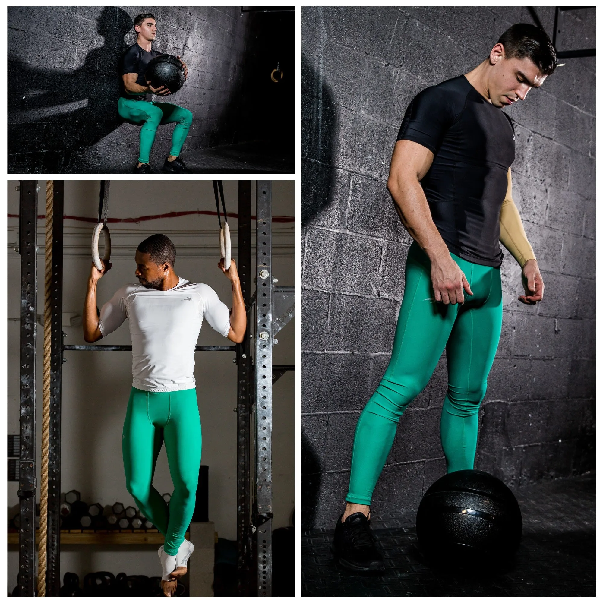 Men's Compression Pants - Green