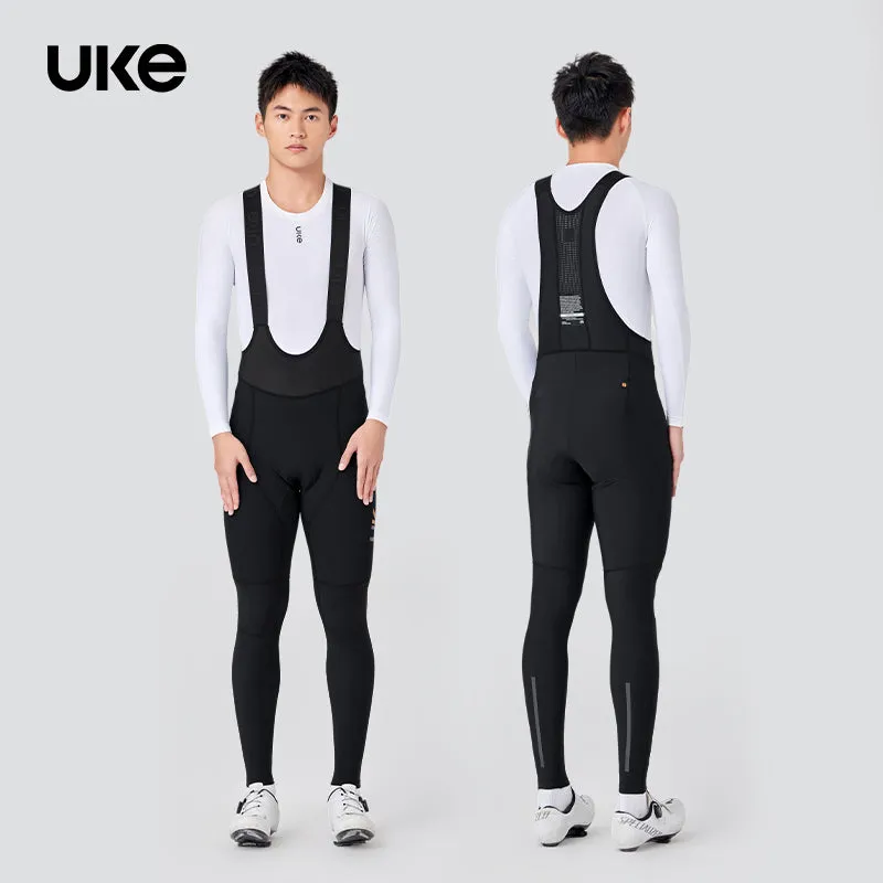 Men's Windproof Thermal Bib Tights SI-1 ShanSui-Black