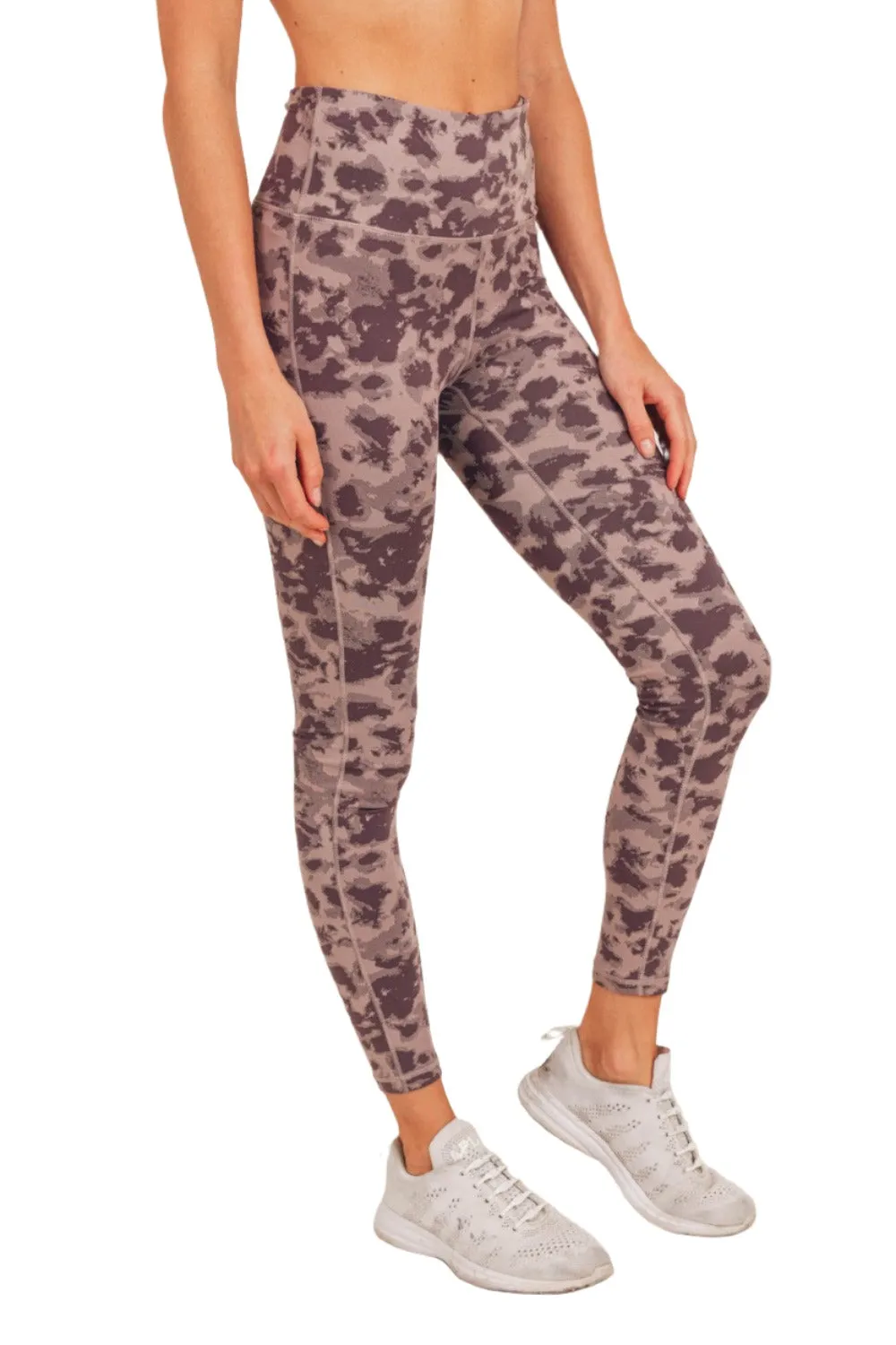 Mono B Textured Spotted  High waist Leggings APH-A075 and Plus